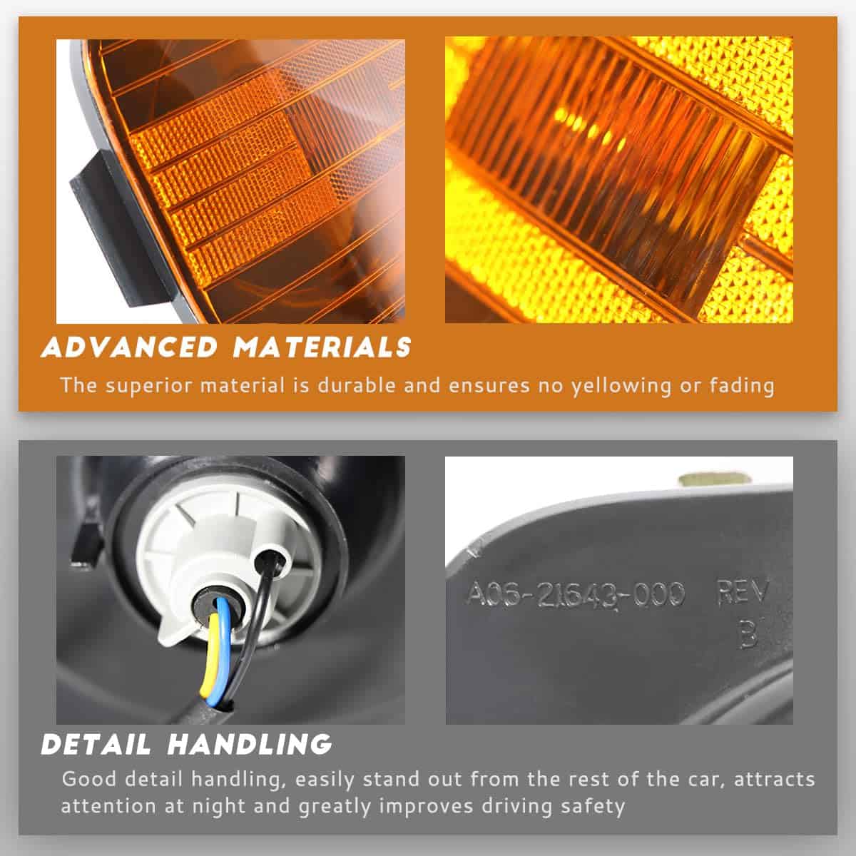 Luz de intermitente de esquina compatible con Freightliner - Imagen 6