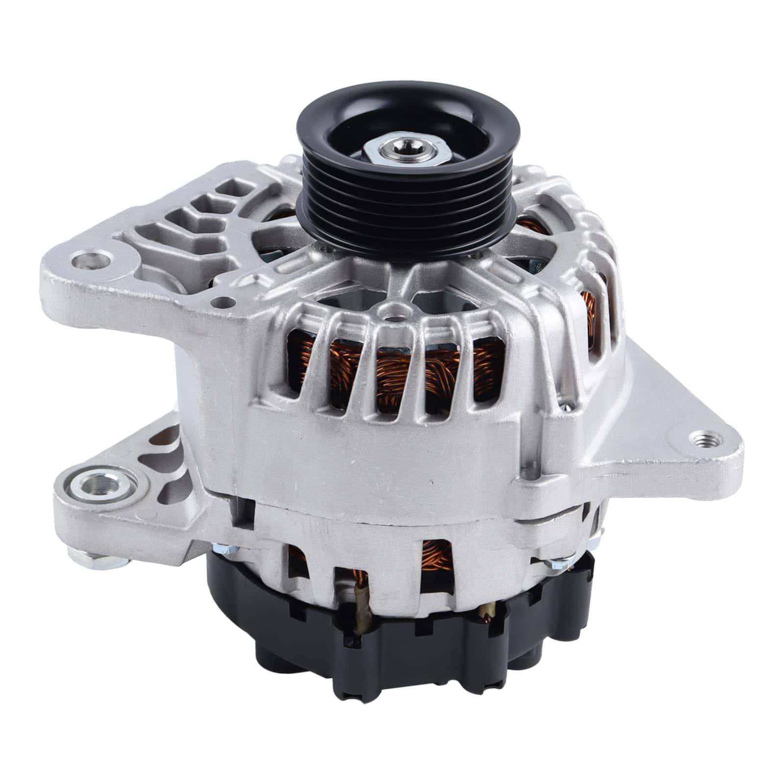 FEIDKS 11610 Alternador 90 Amperios, Polea de 6 Correas
