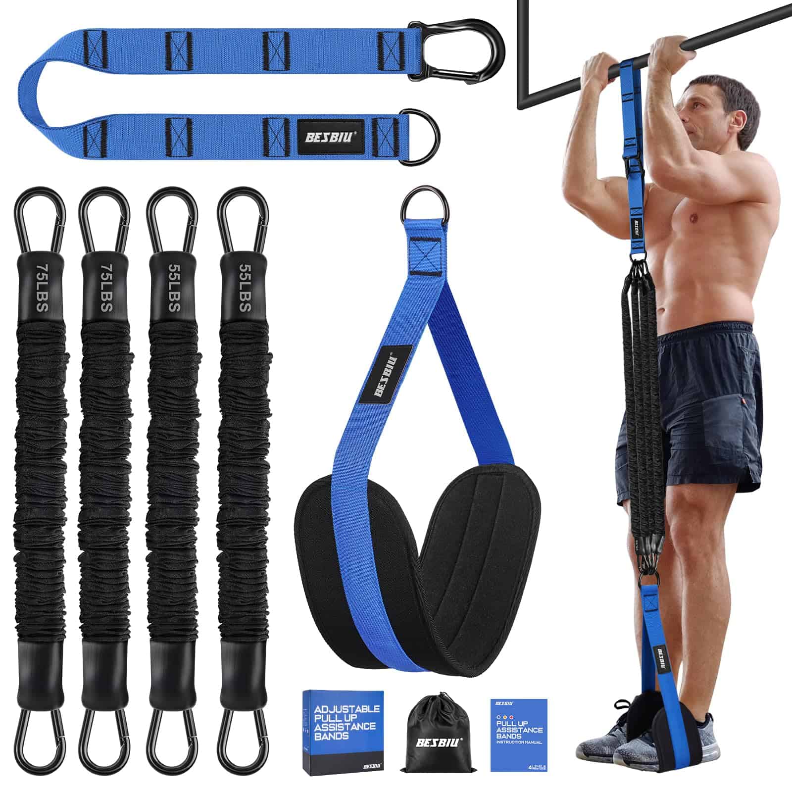 Bandas de Asistencia para Dominadas -Azul