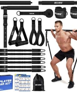 Kit de Barra de Pilates con Bandas de -Negro