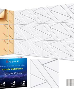 12 Pack Paneles Soundproof Autoadhesivos, 12 x 12 x 0.47