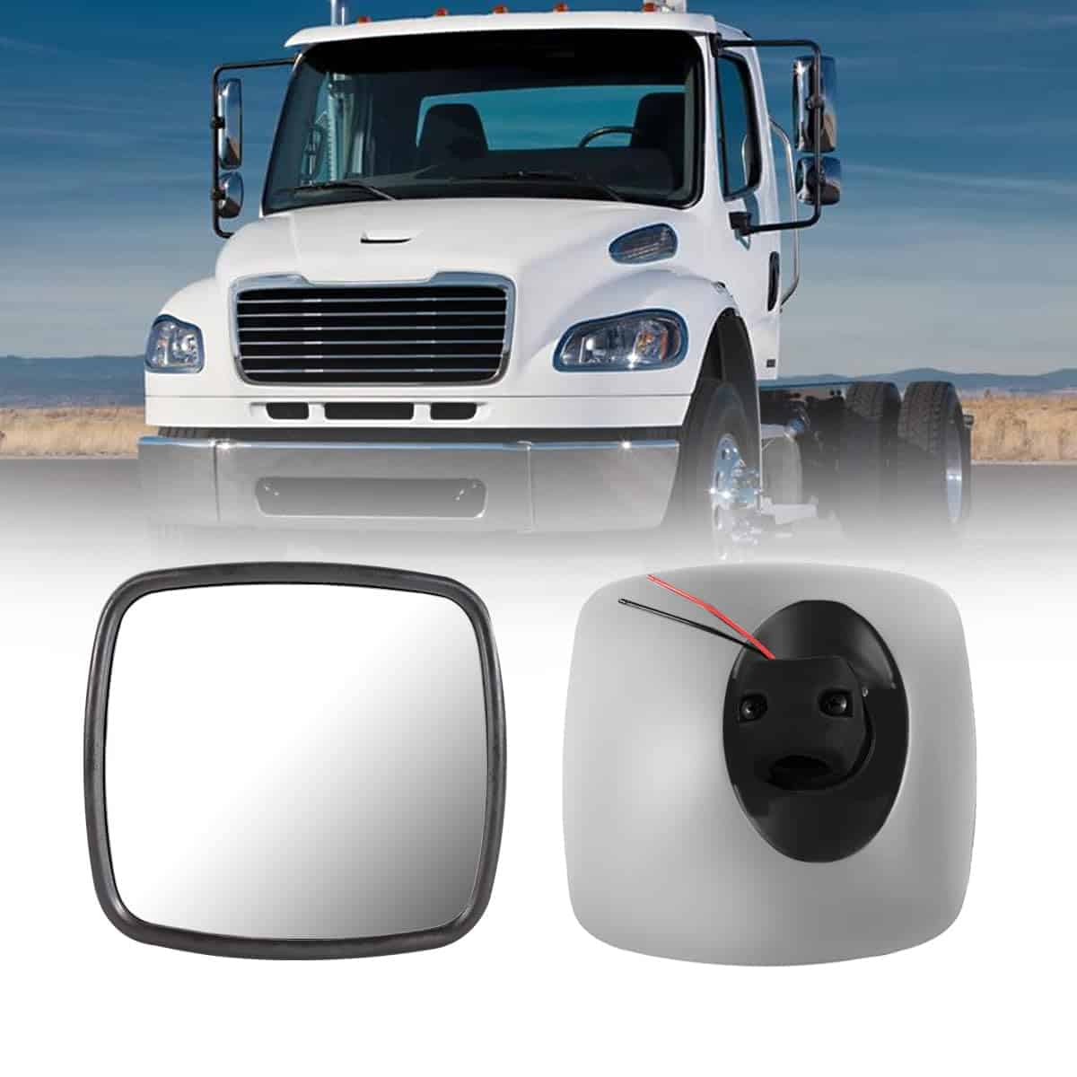 Espejo Retrovisor de Ángulo Ancho - Térmico, Compatible con