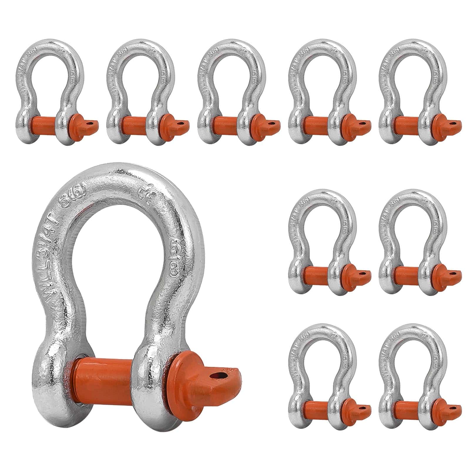 Leero 5/8" D Ring Shackles, 3.25 tons (7,165 Lbs) de
