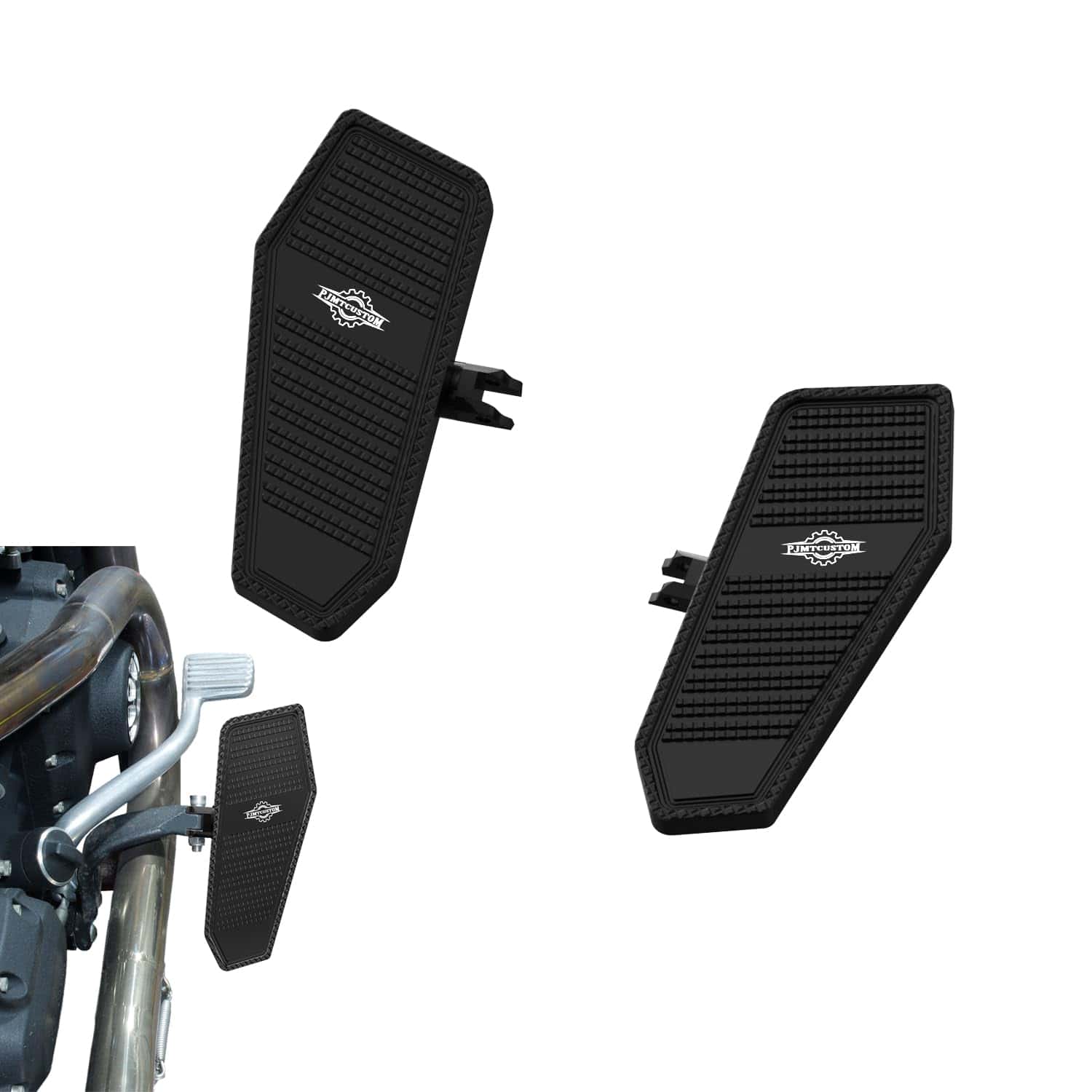 PJMTCUSTOM Negro Pequeño Mini Tablero de pie del conductor