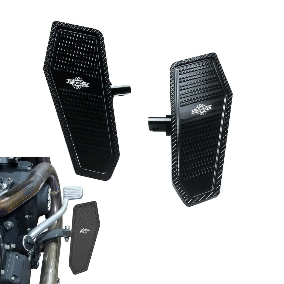 PJMTCUSTOM Negro 8.5" Mini Tabla de Pie de Piso del Jinete