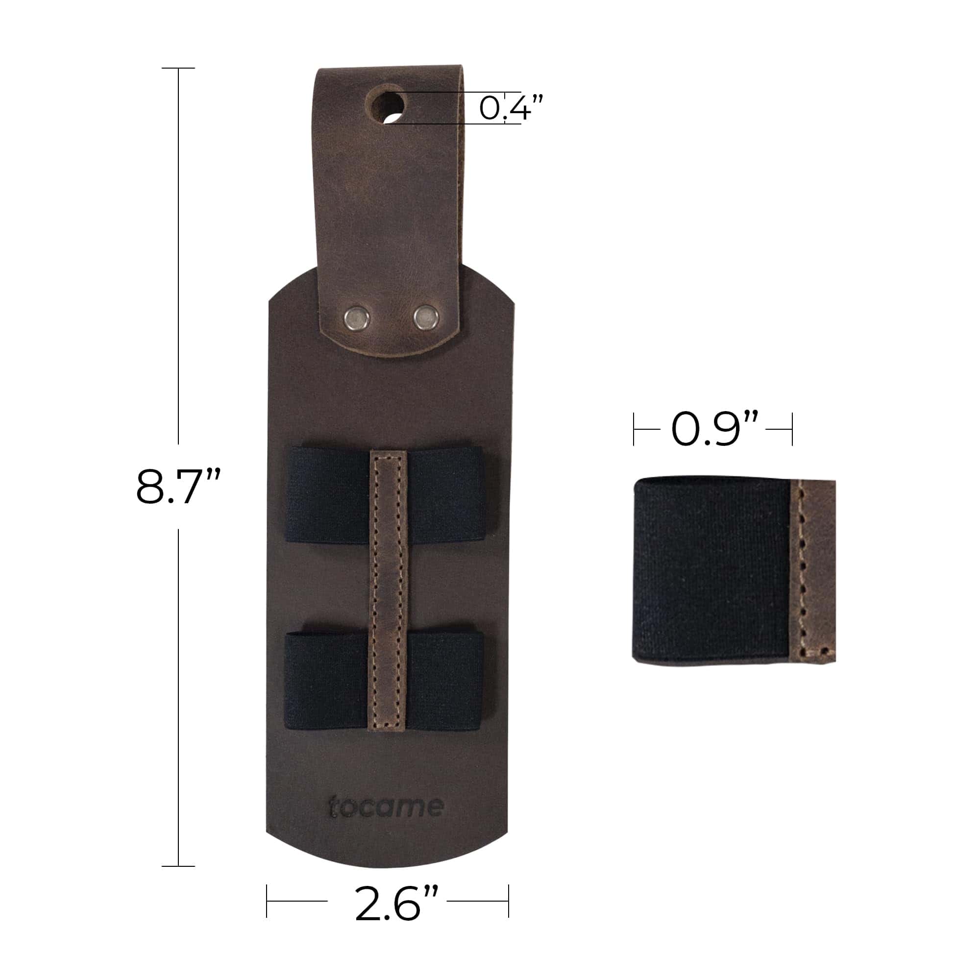 tocame, Set de 2 Porta Baquetas, Funda Colgante Rústica, - Imagen 7