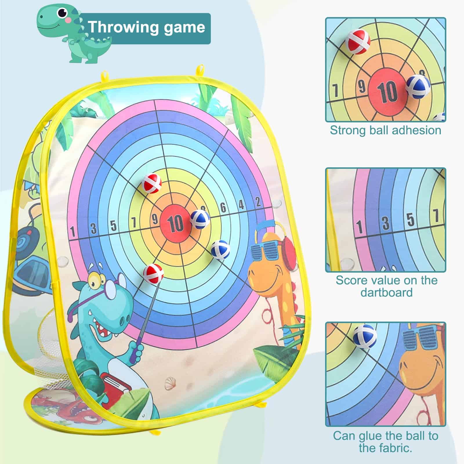 Juego de Tablero de Lanzamiento de Bolsas de Frijol 3 en 1 - Imagen 4