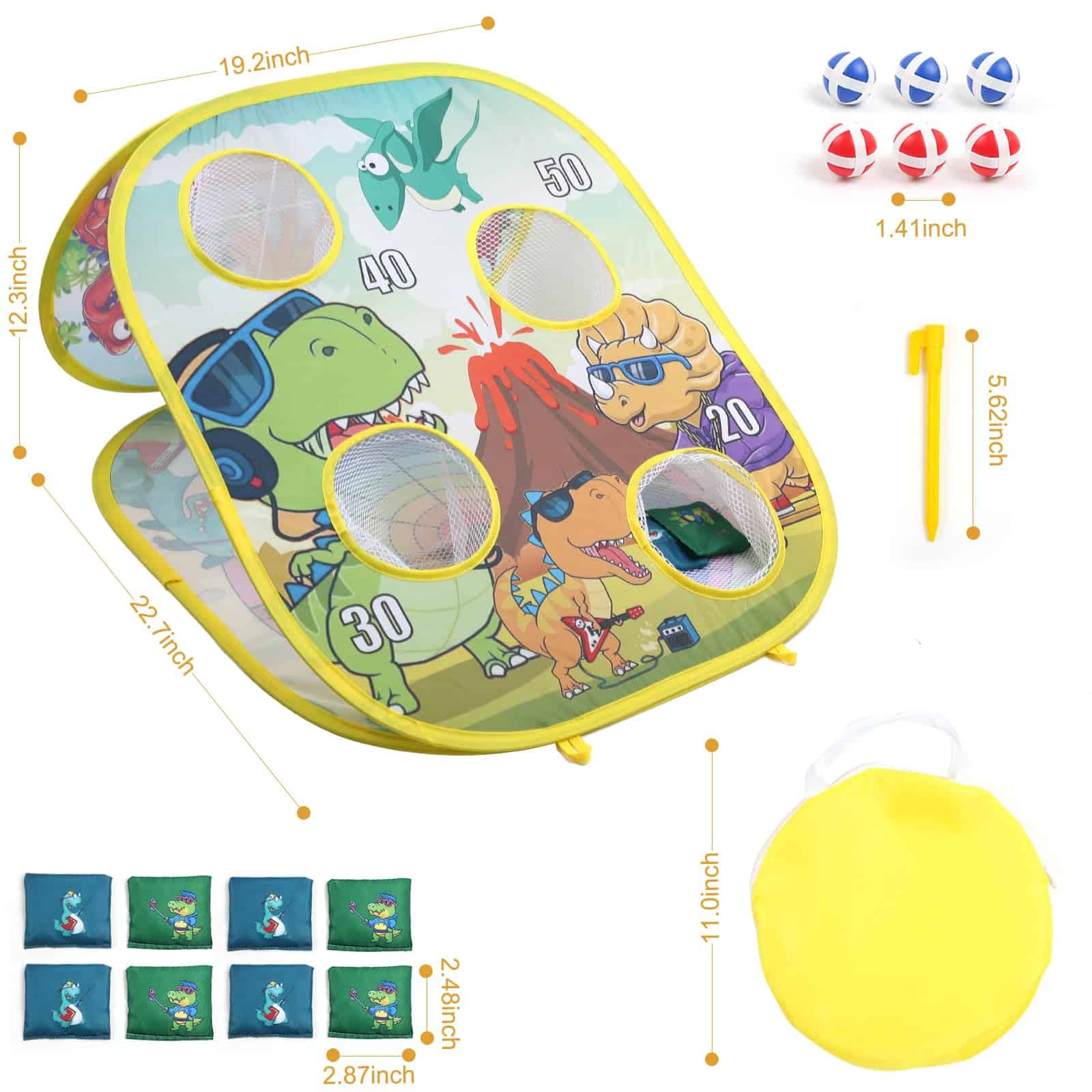 Juego de Tablero de Lanzamiento de Bolsas de Frijol 3 en 1 - Imagen 7