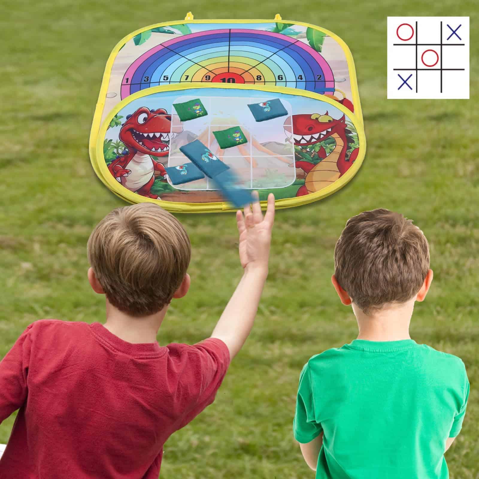 Juego de Tablero de Lanzamiento de Bolsas de Frijol 3 en 1 - Imagen 6