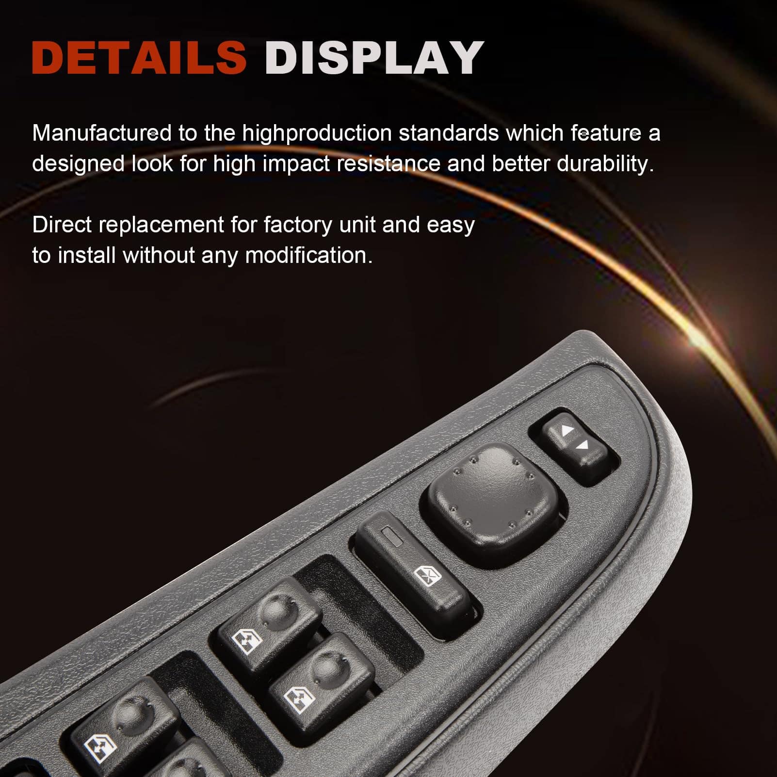 Interruptor principal de ventanilla eléctrica para el lado - Imagen 4