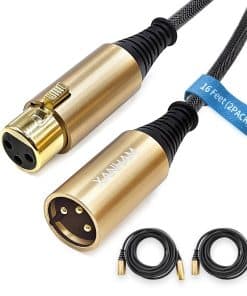 Cable XLR XANHAM de 16 Pies/5 Metros 2 Pack Cable
