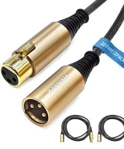Cable XLR XANHAM de 10 pies/3 metros, paquete de 2 cables