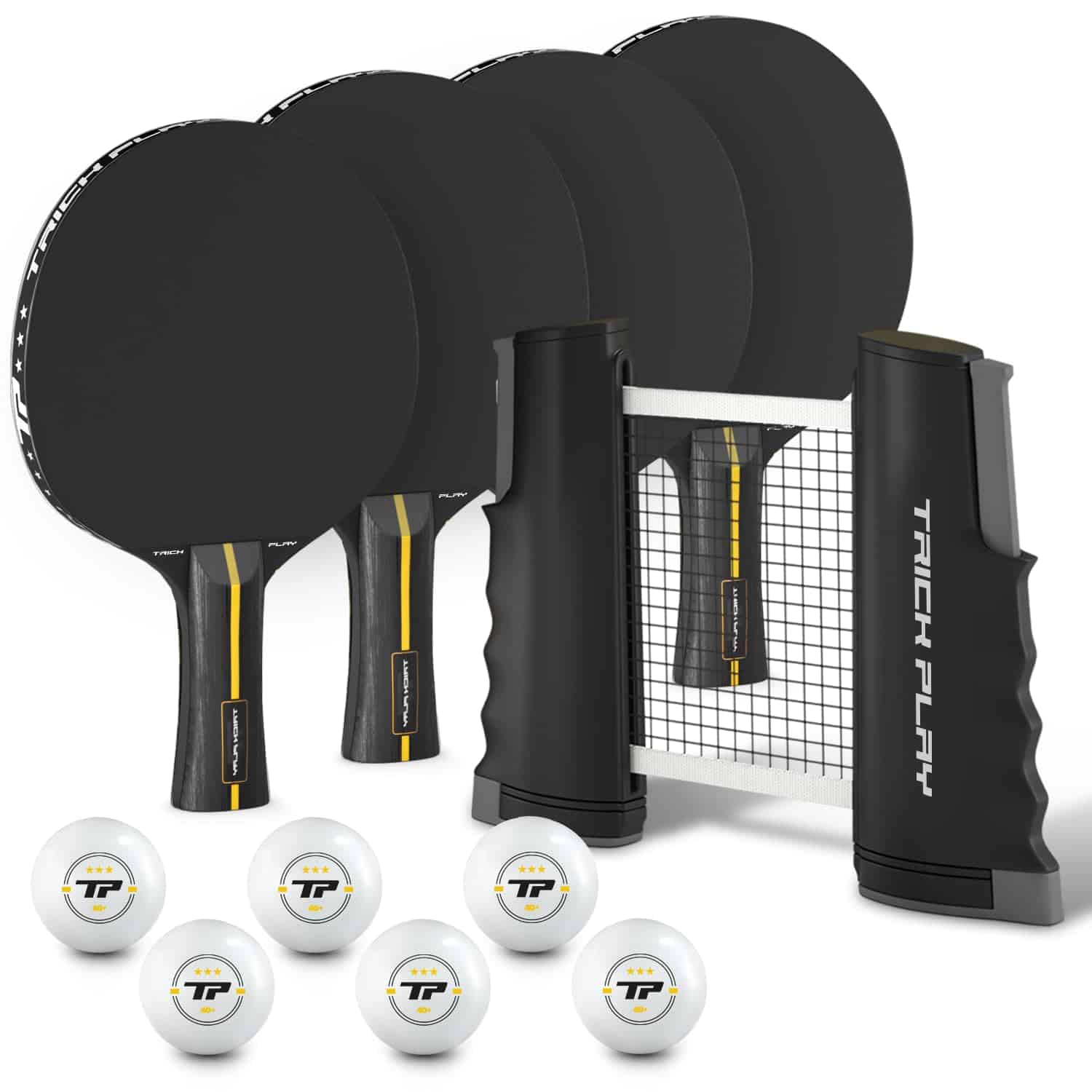 TRICKPLAY Red Profesional de Ping Pong para Cualquier Mesa