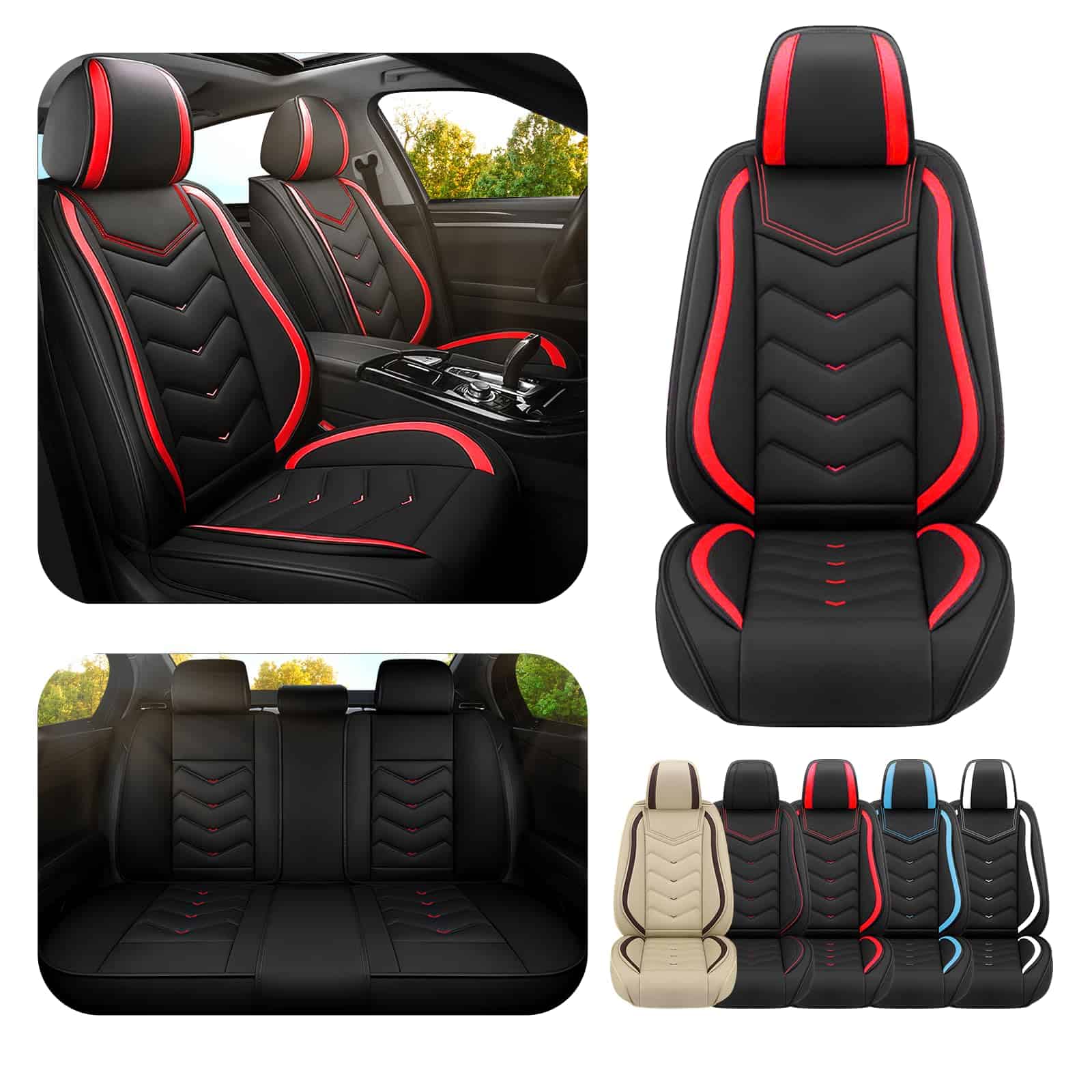 Cubiertas de asiento para automóvil ADERN para Ford Mustang