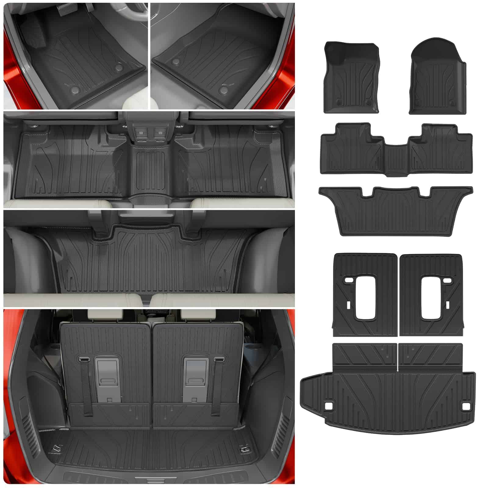 Tapetes del piso Thinzyou Compatible con Dodge Durango