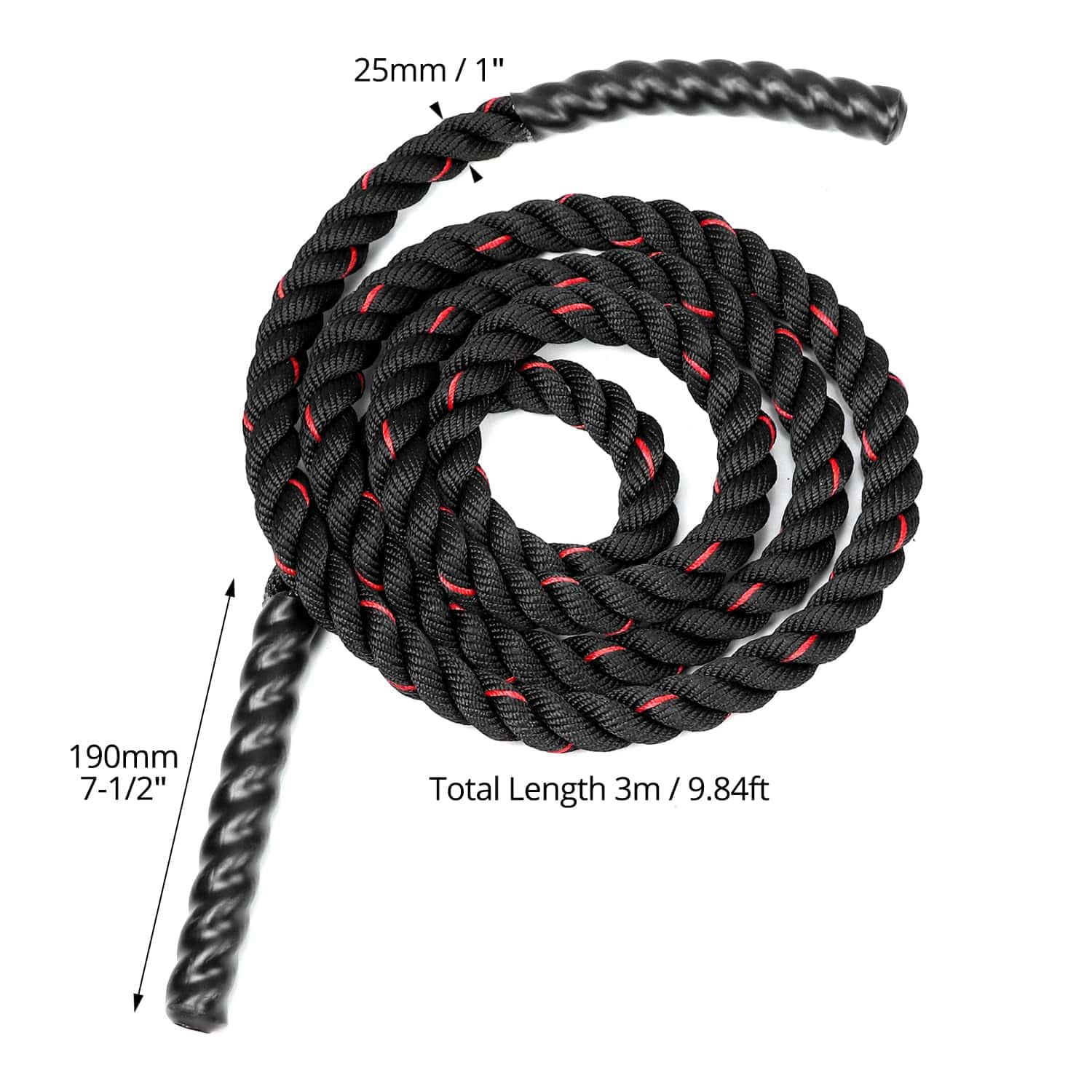 Cuerda de saltar con peso pesado QWORK 2 Pack para fitness - Imagen 7