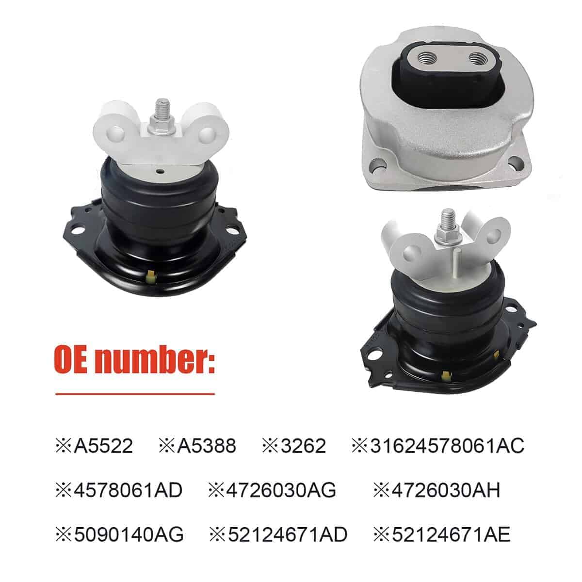 PANDOUTO Juego de soportes de motor y soporte de - Imagen 4