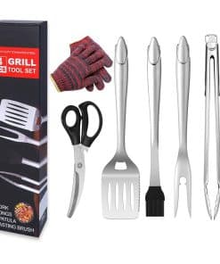 Set de utensilios de regalo para barbacoa de 6 piezas con