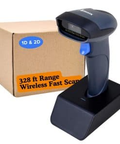 Escáner de códigos de barras inalámbrico Argox con base de