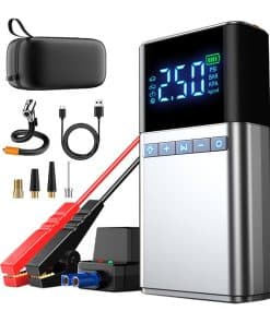 Arrancador de Batería Portátil para Automóvil -Plata