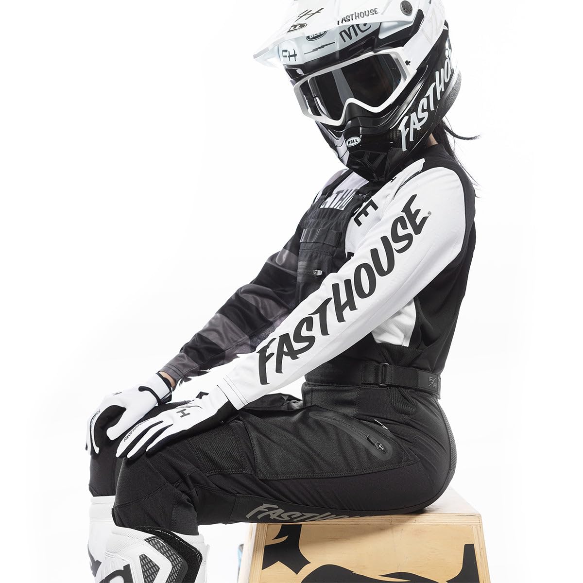 Mono de Motocross para Mujer FASTHOUSE (Negro, W4) - Imagen 5