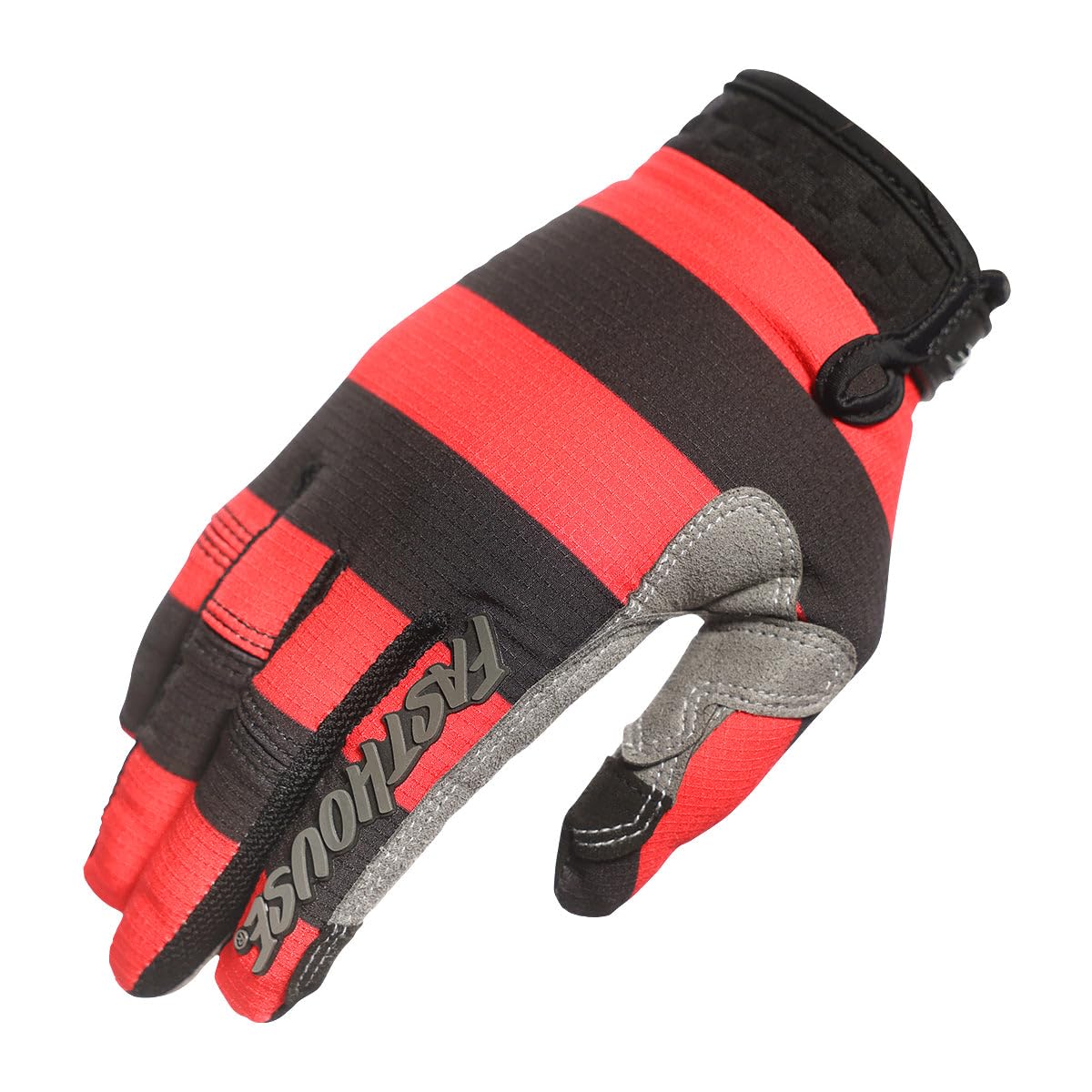Guante FASTHOUSE Speed Style Akin (Negro/Rojo, X-Small)
