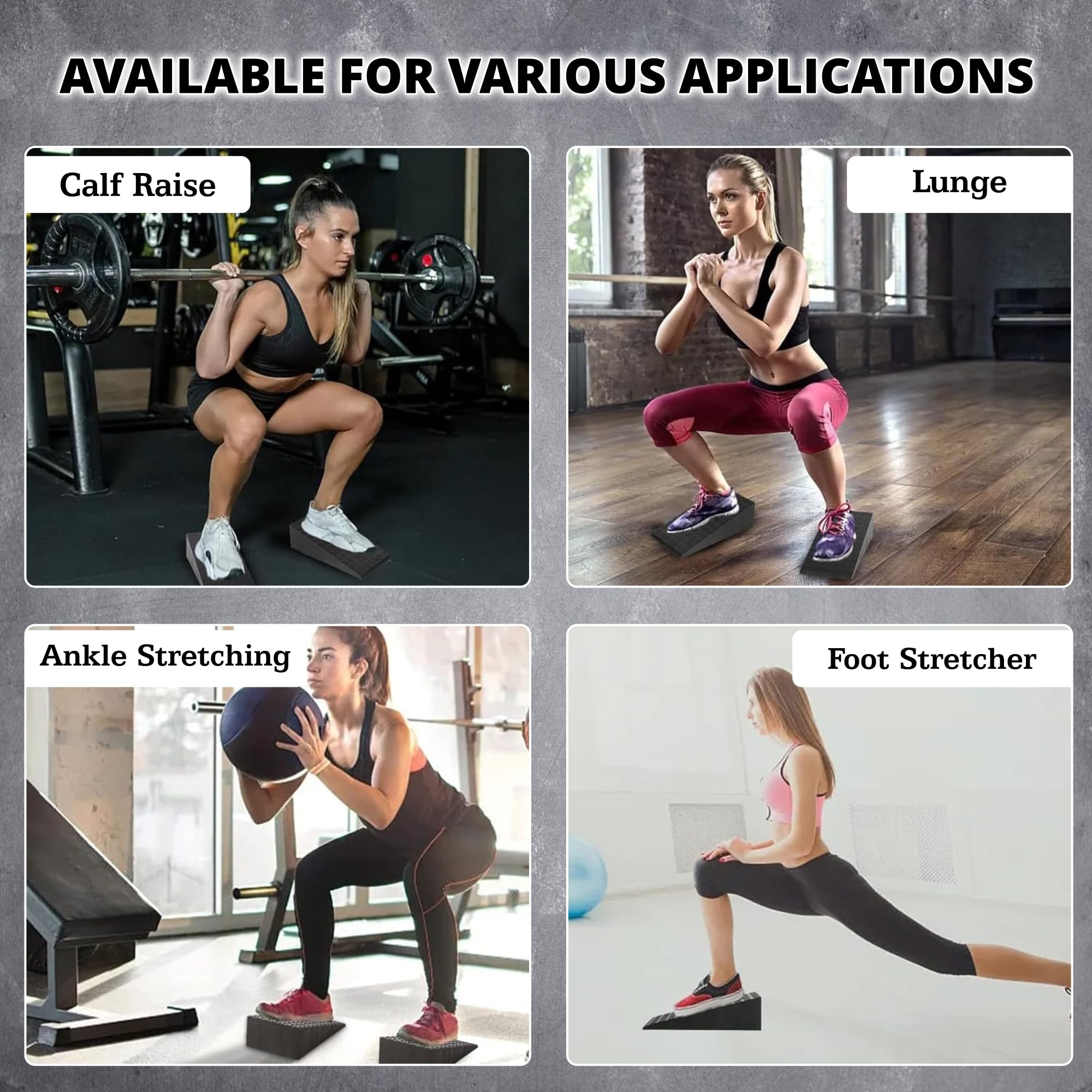 Bloque Cuña de Sentadillas Versátil de 2 Piezas para - Imagen 10