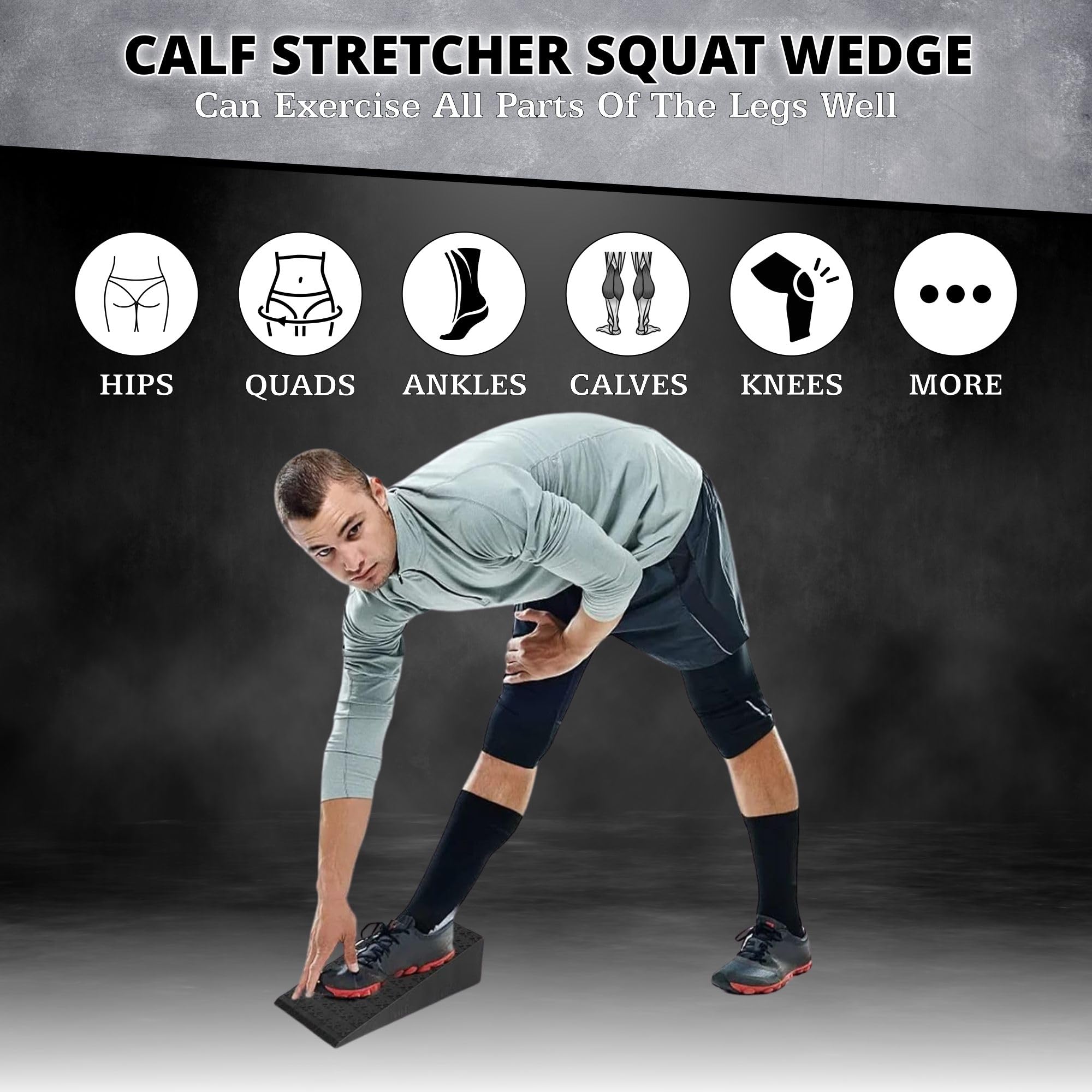 Bloque Cuña de Sentadillas Versátil de 2 Piezas para - Imagen 3