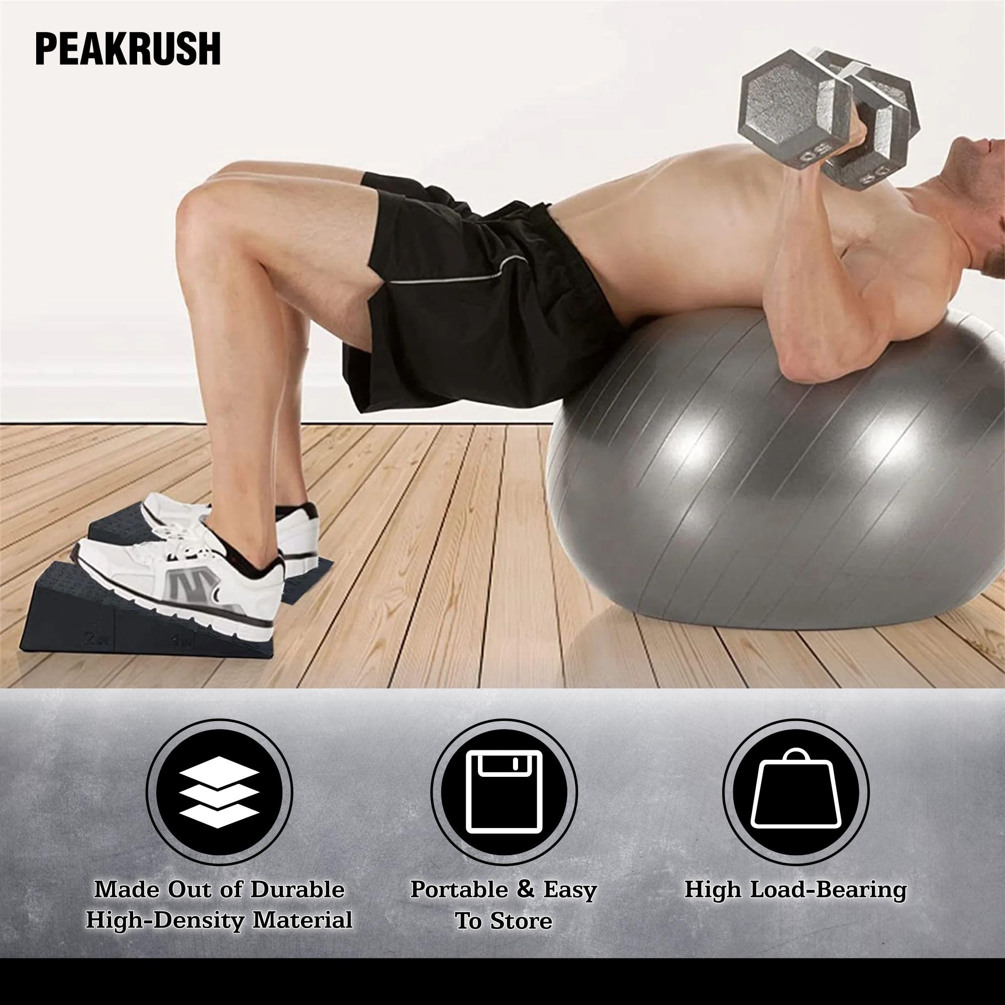 Bloque Cuña de Sentadillas Versátil de 2 Piezas para - Imagen 7