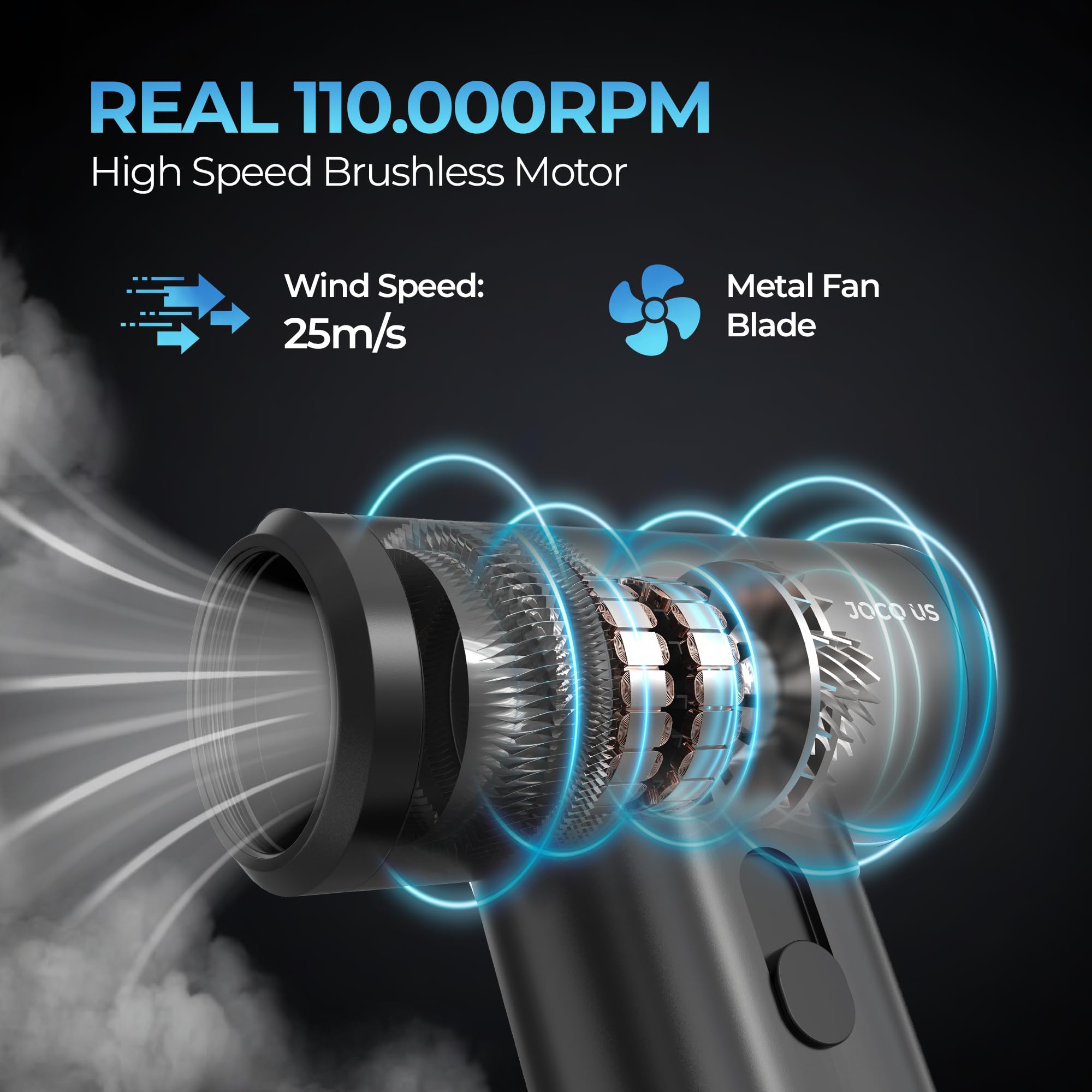 JOCO US 2025 Soplador de Aire Comprimido y Aspiradora de - Imagen 6