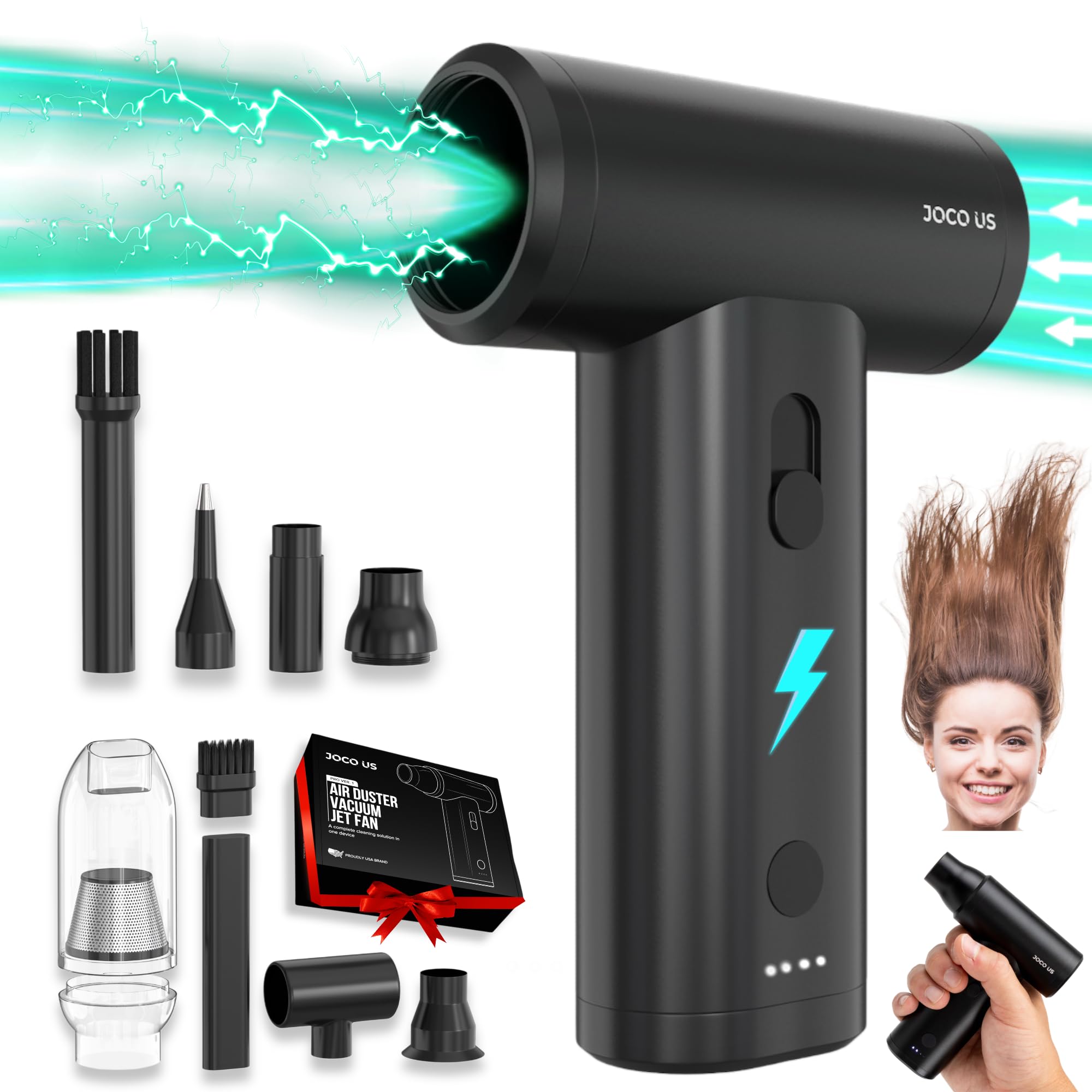 JOCO US 2025 Soplador de Aire Comprimido y Aspiradora de