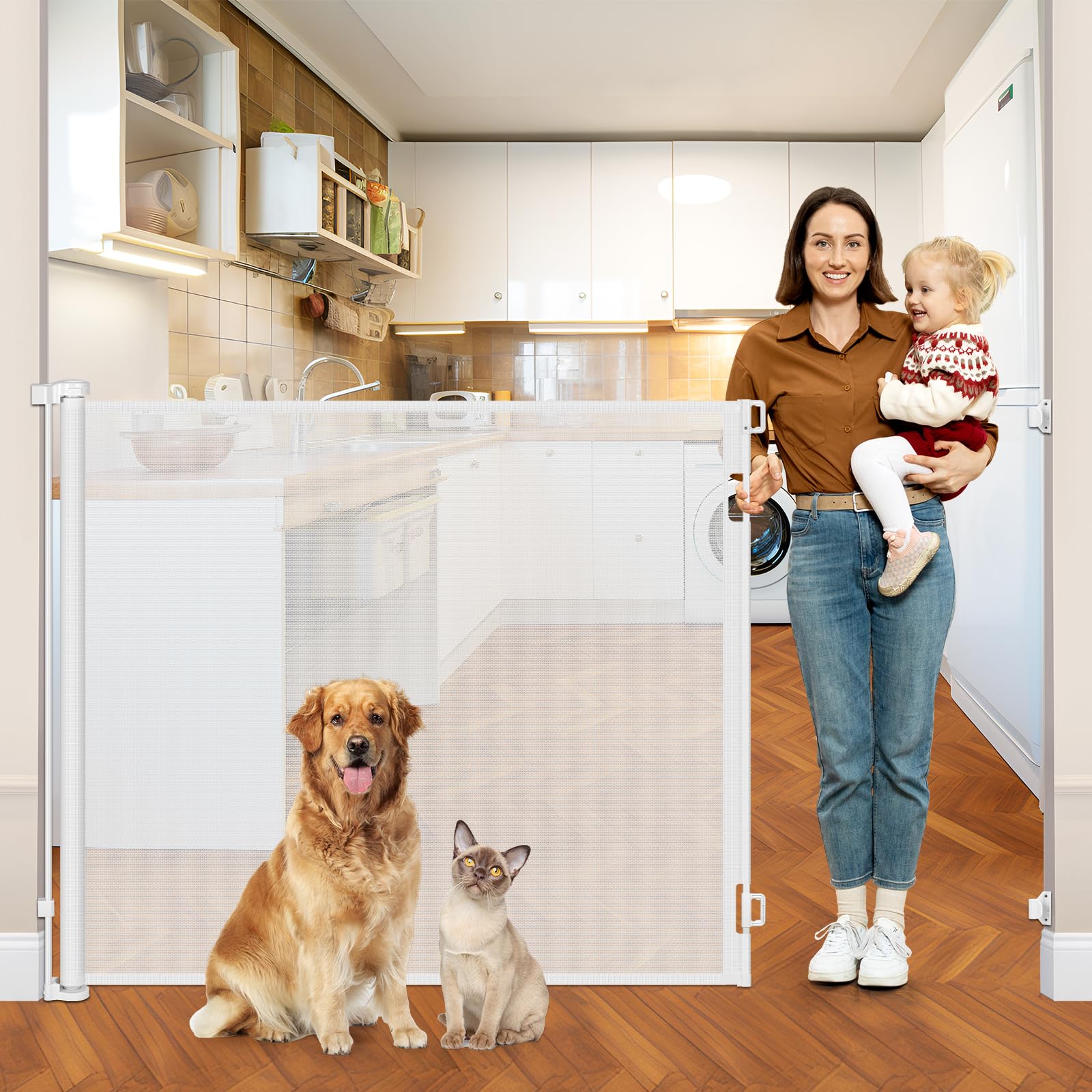 Puerta para bebés de 48" Extra Alta x 115" Ancha, Puertas