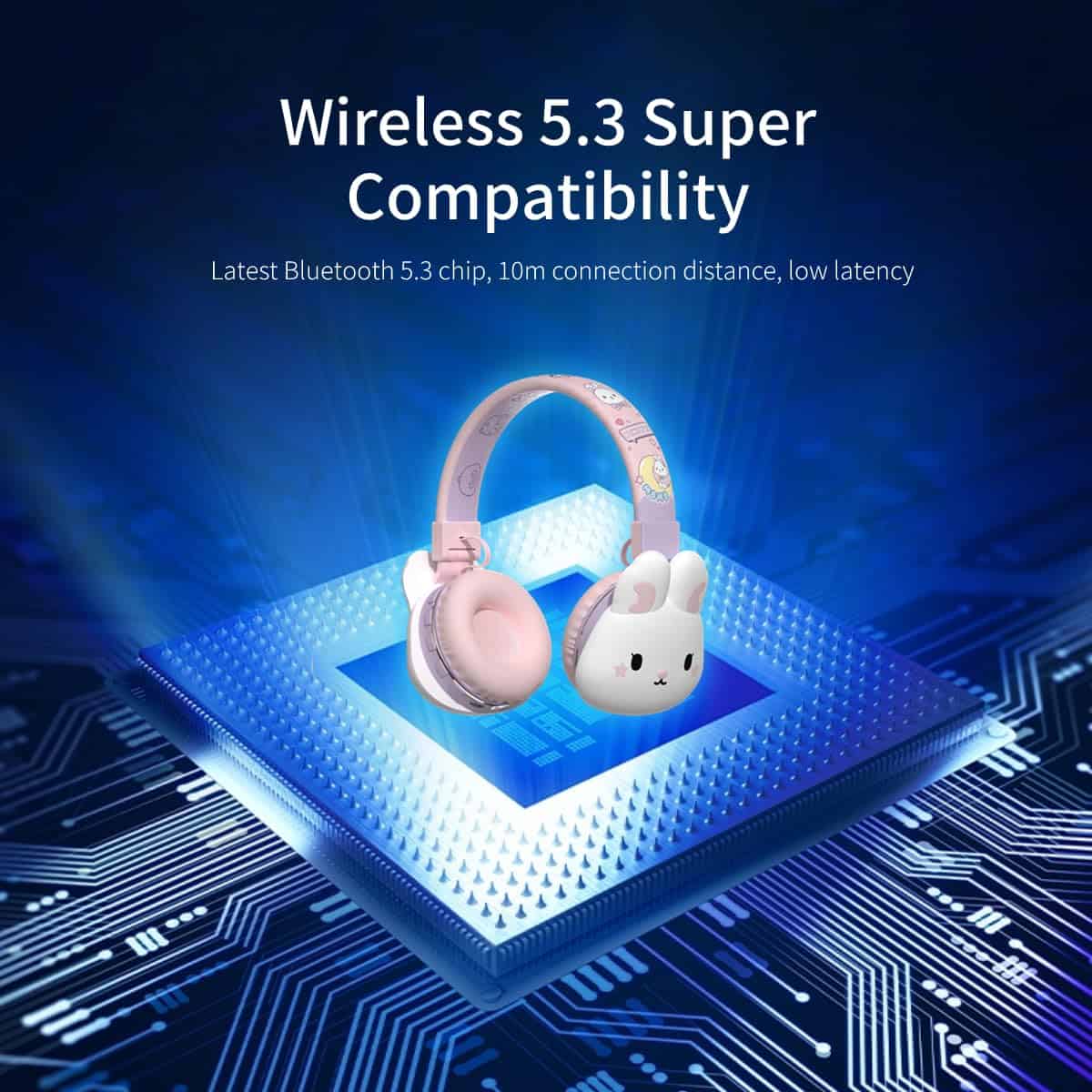 Auriculares Bluetooth para niños y niñas YLFASHION con - Imagen 8