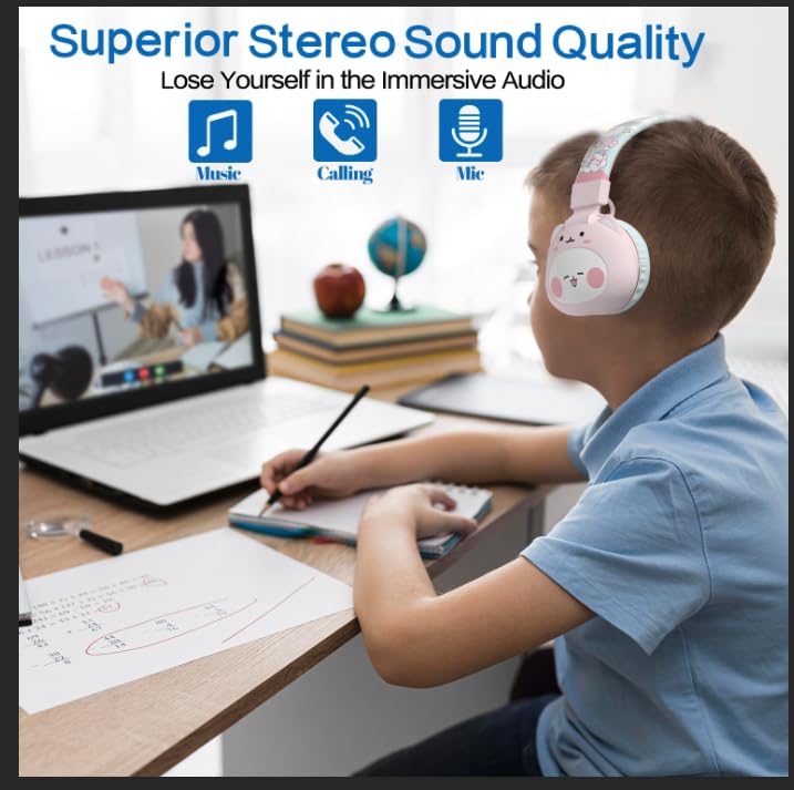 Audífonos Bluetooth para Niños, Auriculares Inalámbricos - Imagen 7