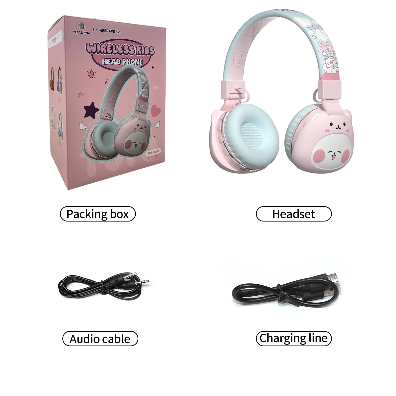 Audífonos Bluetooth para Niños, Auriculares Inalámbricos - Imagen 9