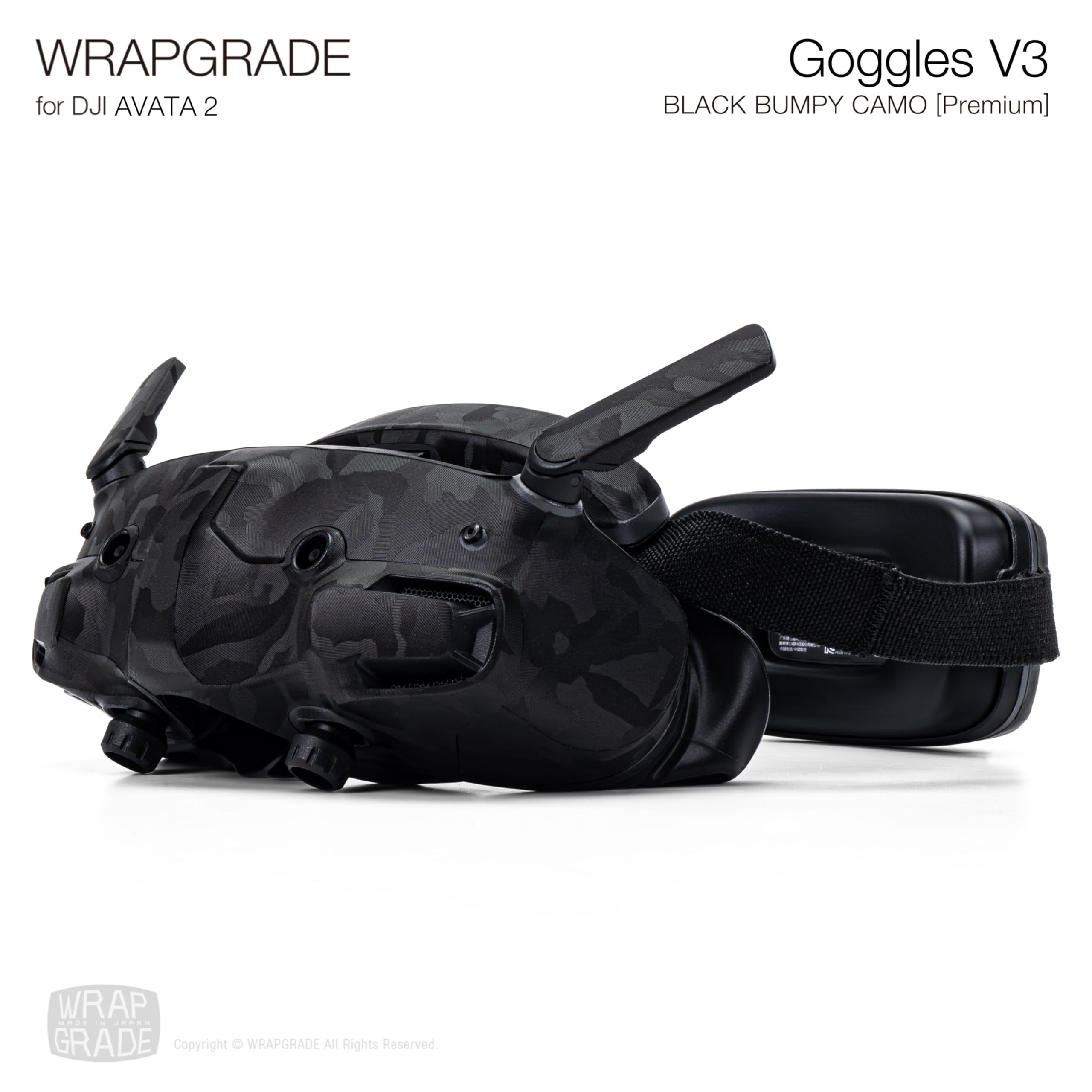 Calcomanías de piel WRAPGRADE compatibles con -Negro Camufla - Imagen 4