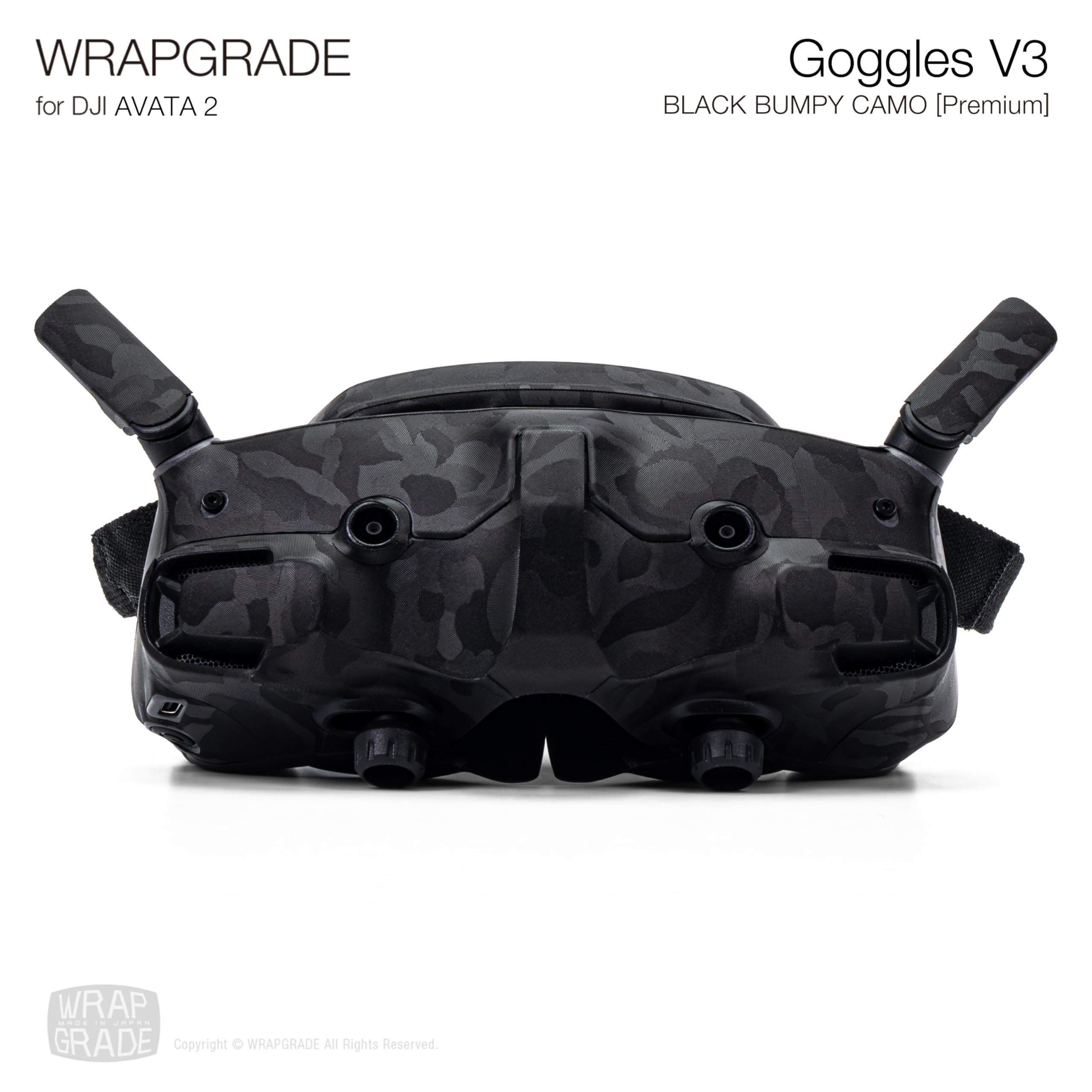 Calcomanías de piel WRAPGRADE compatibles con -Negro Camufla - Imagen 3