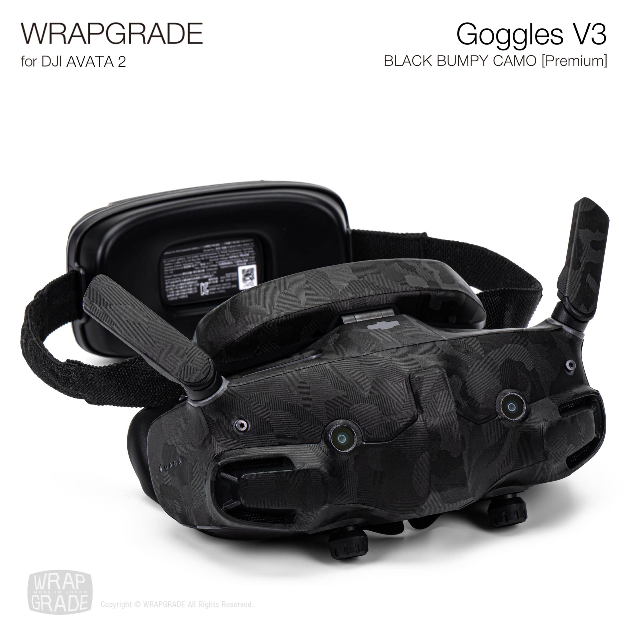 Calcomanías de piel WRAPGRADE compatibles con -Negro Camufla - Imagen 5