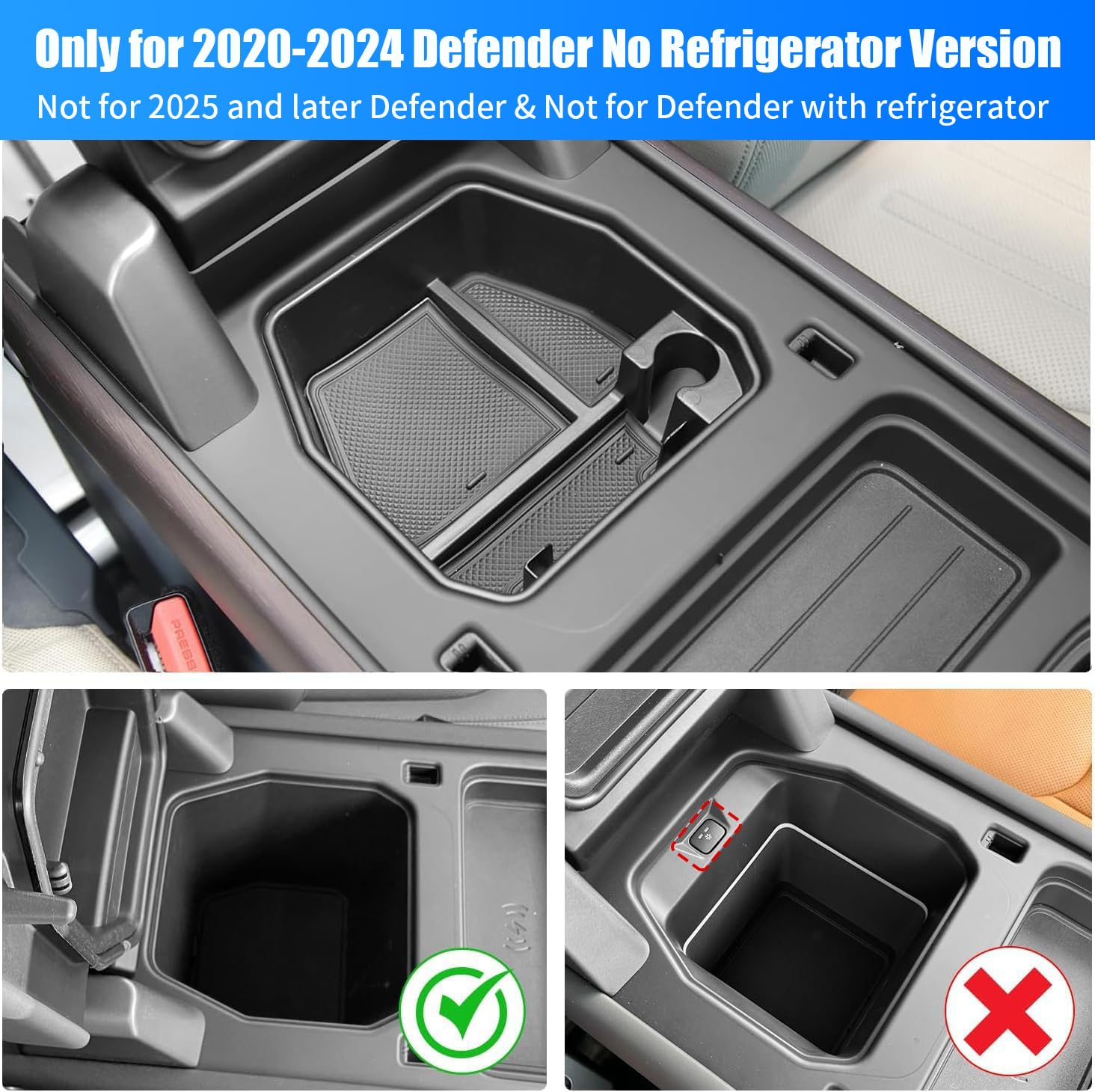 Organizador de bandeja de consola central de 4 piezas - Imagen 4