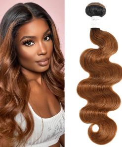 Paquete de color degradado marrón claro T1B/30, 30 mechones