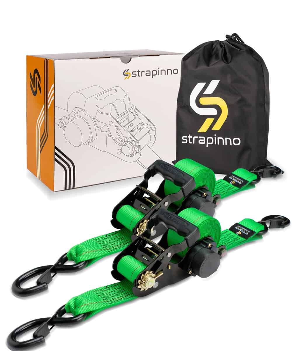 Correas de amarre retráctiles de trinquete Strapinno,