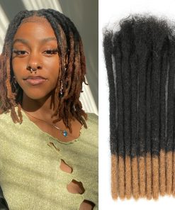 Extensiones de Rastas de Cabello Humano Dreadlock -T1B/30# (
