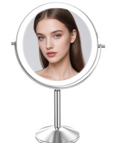 Espejo de Maquillaje Profesional Grande de 9 -Cromo