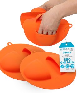 Manoplas de Parrilla BIRDROCK HOME - Guantes de Silicona