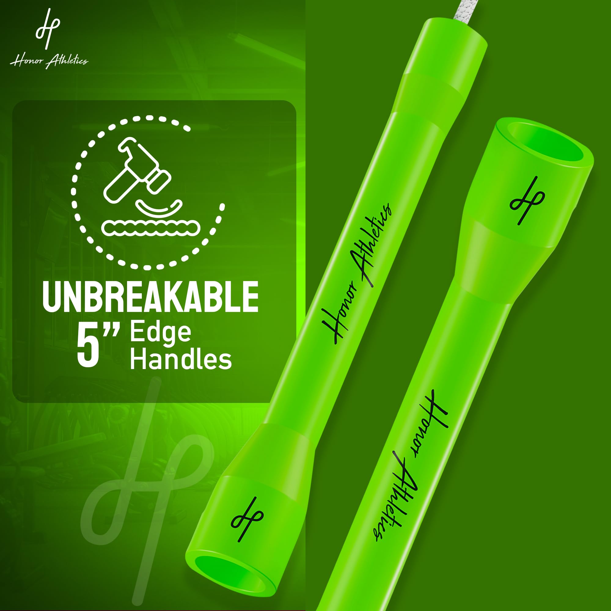 Cuerda de saltar con cuentas Honor -Verde Neón - Imagen 6