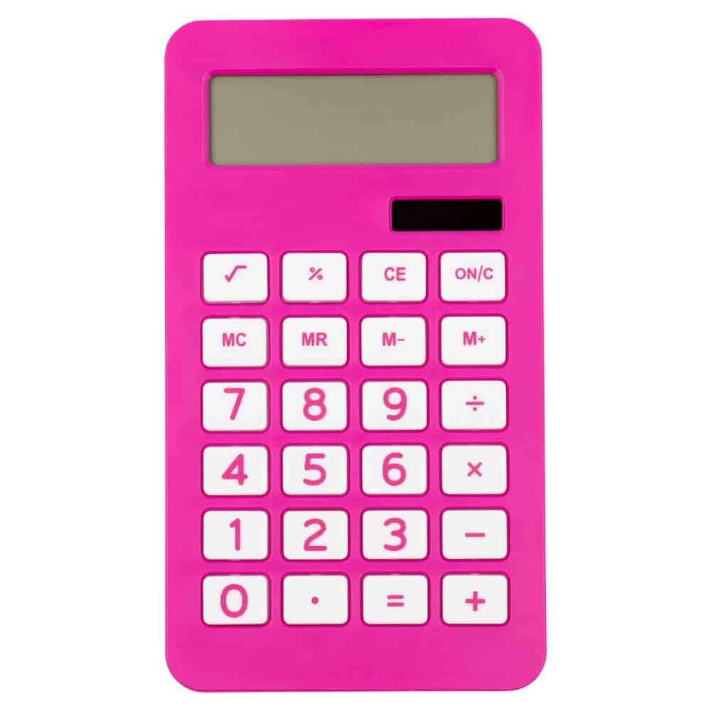 Calculadora de Escritorio JAM PAPER - -Rosa Fucsia