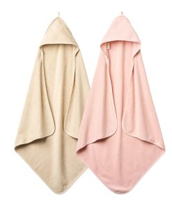 Toalla con capucha para bebé - Toallas de -Blush/Fog