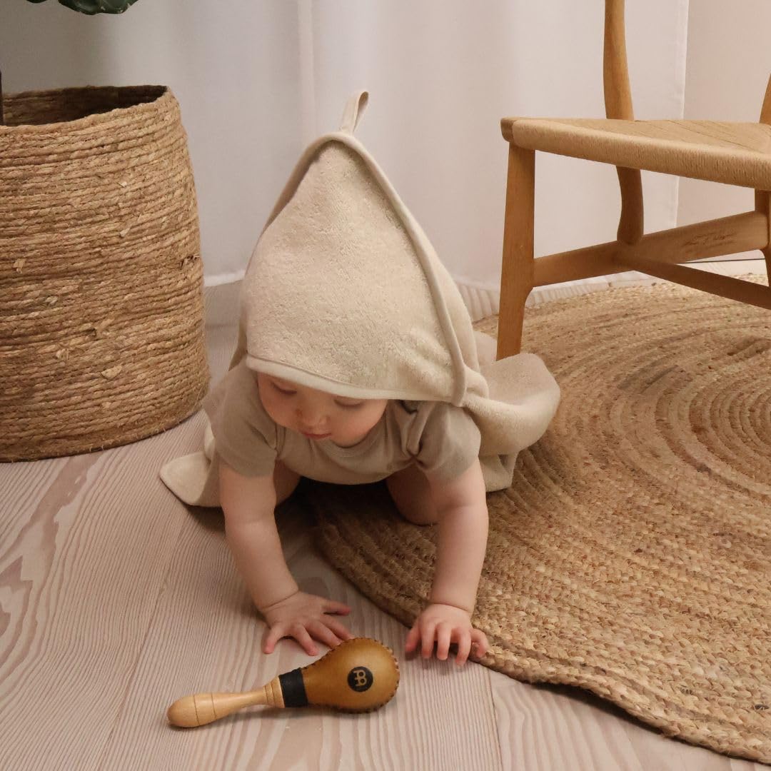 Toalla con capucha para bebé - Toallas de -Blush/Fog - Imagen 10