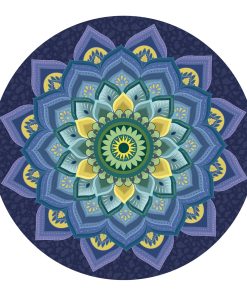 Tapete de meditación redondo extra grande -e Grosor)