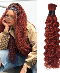 Cabello Humano 100% para Trenzas Ondas de Agua 20 Pulgadas